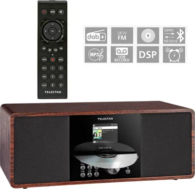 Produktbild von Telestar DIRA S 24 CD DAB+ FM USB Bluetooth LCD Display + Fernbedienung, Digital