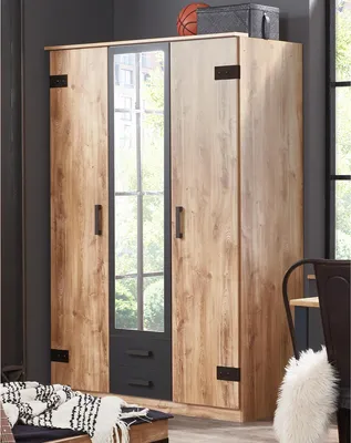 Produktbild von Kleiderschrank Schlafzimmer Schrank Kleiderschrank Drehtürenschrank "Lothar II"