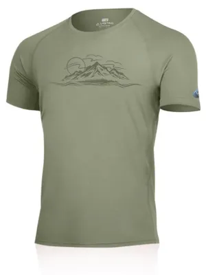 Produktbild von LIVIO Merino Herren-T-Shirt mit Aufdruck