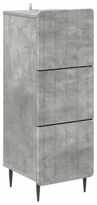 Zdjęcie produktu dla Szafka z Szufladami Betonowy szary 33 x 34,5 x 92 cm
