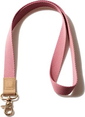 Produktbild von Rosa Schlüsselband, Schlüsselband für Damen und Herren, stylisches Schlüsselband für Schlüssel, Geldbörse und Ausweishülle, hellrosa, Umhängeband