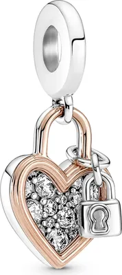 Image de Pandora Coeur Chteau Double Pendentif Charm 780087C01 Pendentif