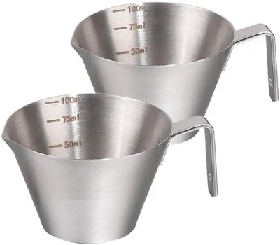 Obrázok produktu pre Oceľová odmerka – 100 ml – ekologická a bezpečná – ideálna pre deti