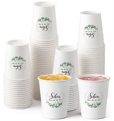 Produktbild von Papierbecher - Geeignet für Warm und Kalt - 250 ml
