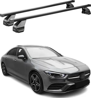 Produktbild von Menabo Stahl Gepäckträger Dachträger für Mercedes CLA C118 2019-25 Schwarz