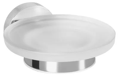 Produktbild von Sapho LARISSA Seifenschale, Milchglas, Chrom