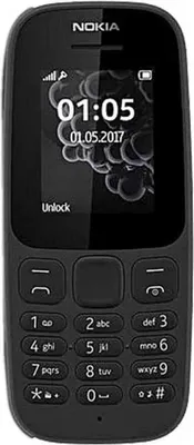 Image de Téléphone portable Nokia 105 4,49cm (1,77 pouces) 2019, DualSIM, couleur : noir