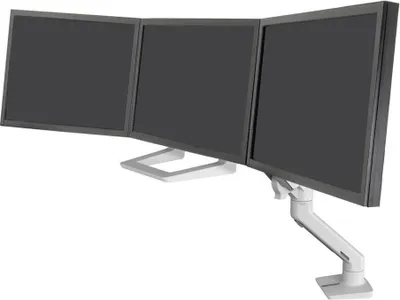 Immagine prodotto di Ergotron HX - Componente di montaggio (maniglia, 3 perni di rotazione, arco con tre cerniere) - per 3 display LCD - bianco - dimensioni dello schermo: fino a 61 cm (fino a 24 pollici) - montaggio a braccio - per P/N: 45-475-216