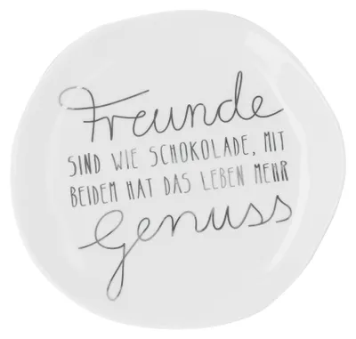 Produktbild von Räder Kleiner Teller Freunde sind wie Schokolade D.14cm