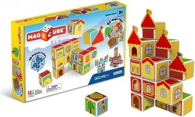 Image de Geomag - Magicube Kastelen & Huis - 78 bâtonnets