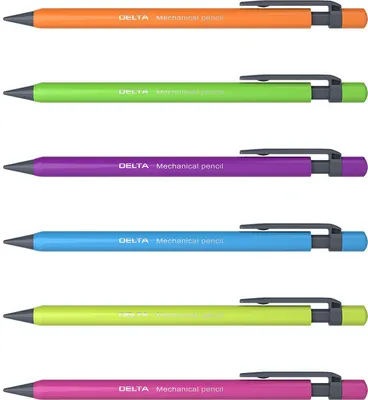 Produktbild von Druckbleistift HB 0,5mm Neon mit Radiergummi 12 Stück