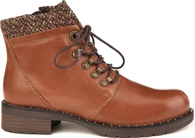 Zdjęcie produktu dla Marco Tozzi Koniakowe Buty Mrówki Wyściełane futerkiem Prawdziwej Skóry Brązowe