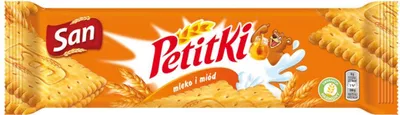 Zdjęcie produktu dla San Petitki Herbatniki Mleko I Miód 144 G