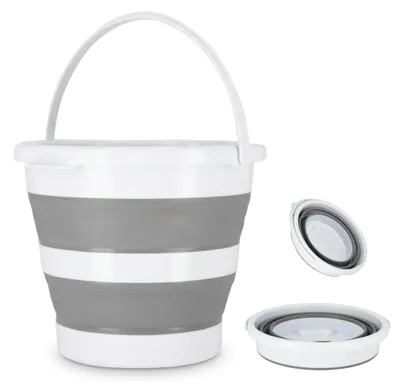 Klappbarer Eimer 10 l Silikon – platzsparend für Camping & Haushalt