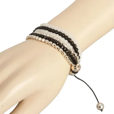 Produktbild von Clayre & Eef B0101144 Armband Kunstschmuck Schwarz M