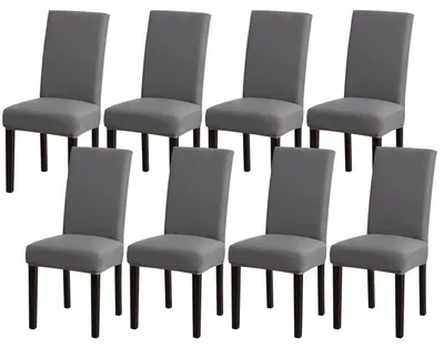 Produktbild von Stuhlhussen Set 8er, Stretch Abnehmbar Waschbar