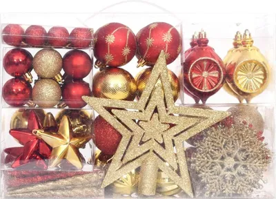 Image de 108 pcs. Set de boules de Noël Décoration de Noël