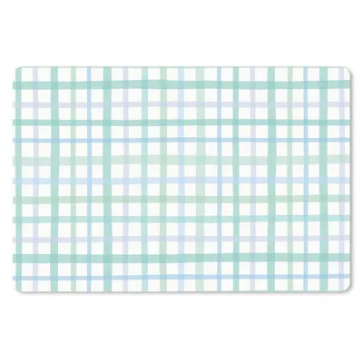 Produktbild von MuchoWow® Schreibtischunterlage Pastell - Muster - Blau 60x40 cm - XXL Mauspad - Großes Mauspad