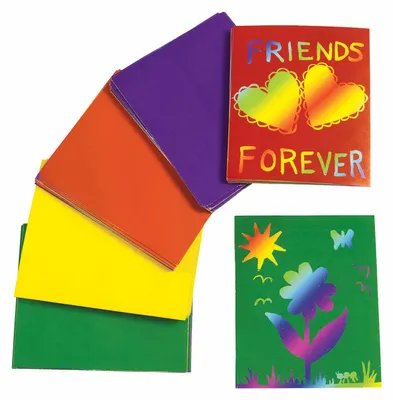 Produktbild von Colorations kreative Kratzkarten Set - 100 Stück bunter Bastelspaß