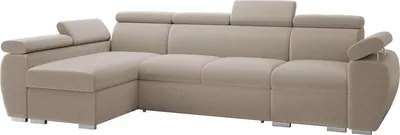 Produktbild von MIRJAN24 Ecksofa Boston LCP, Stilvoll Eckcouch mit zwei Bettkästen und Schlaffunktion, Verchromte Metallfüße, Holzkonstruktion (Farbe: Paros 2, Seite: Links LCP+2R+1P(65))