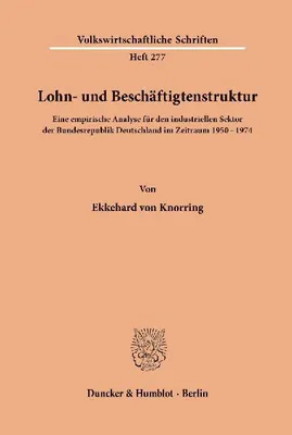 Produktbild von Lohn- und Beschäftigtenstruktur.