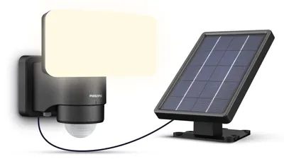 Produktbild von Philips Wandleuchten Tylus, 6 W, Schwarz, Kunststoff, IP44, III, Modern, Garten, Terrasse