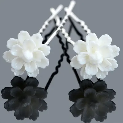 Produktbild von Haarnadel White Flower KP1573