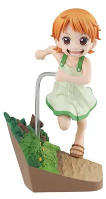 Produktbild von Megahouse One Piece Gem Series Pvc Nami Run! Run! Run! 11 Cm Statue Grün  Grün One Size