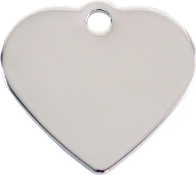 Produktbild von Adressanhänger mit Gravur - Herz - klein - silber