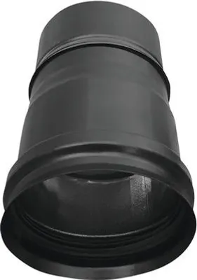 Produktbild von Pellet-Ofenrohr-Verbinder Bertrams Ø 100 mm pulverbeschichtet schwarz