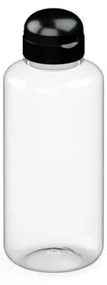 Produktbild von Auslaufsichere Trinkflasche 1,0 Liter geschmacksneutral kindgerechter Verschluss transparent/schwarz