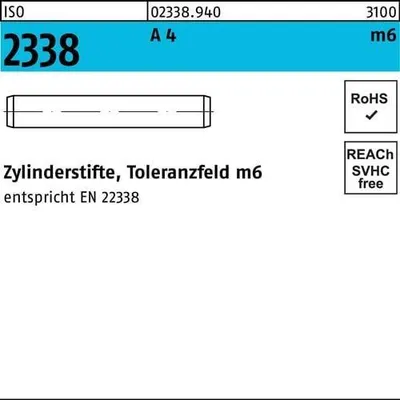 Produktbild von Reyher  Zylinderstifte ISO 2338 A 4 8 m6 x 24 A 4 (100 Stück)