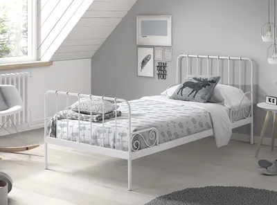Produktbild von Vipack Metallbett Alice Liegefläche 90 x 200 cm weiß