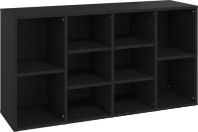 Obrázok produktu pre vidaXL Lavica na topánky čierna 103x30x55 cm Materiál na báze dreva