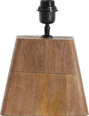 Image de Light & Living - lampe de table - Kardan - naturel - bois - luminaire individuel - E27 - 7042664