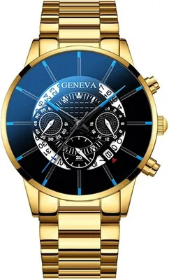 Produktbild von DY-11457 Herrenuhr in Gold/Schwarz – Modern & Elegant KP11457