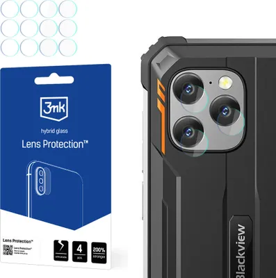 Produktbild von 3mk Hybridglas Lens Protection für Blackview BV8900 Pro Kamera Objektiv Kameralinse 0,16mm 6H (4 Stück)