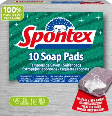 Produktbild von Spontex Reinigungspad/Seifenpad 10er Pack aus Stahlwolle