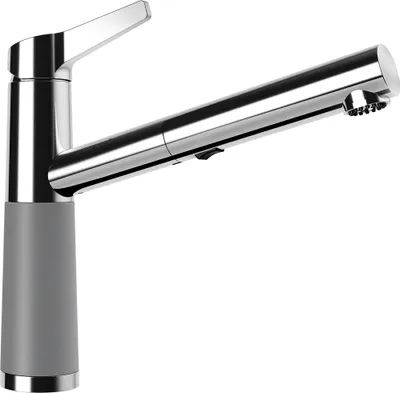 Produktbild von SCHOCK Armatur SC-510 in CROMA mit Zugauslauf / CRISTALITE® Basic Line / Einhebelmischer