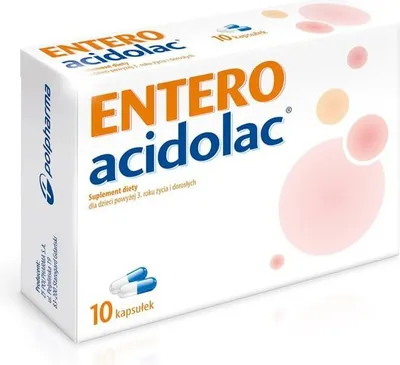 Produktbild von Acidolac Junior 550mg 10 Kapseln für Kinder ab 3 Jahren