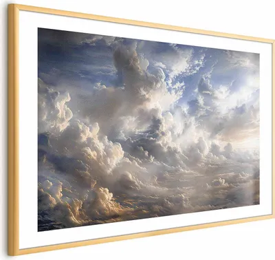 Produktbild von Posterpapier Poster - Golden Reflections on Clouds Announcing Dusk 30x21 cm Muster b-H-10056-ao-a