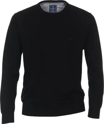 Produktbild von REDMOND Casual Herren Pullover Langarm Rundhals Regular-Fit Schwarz L