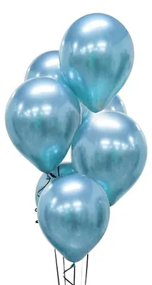 Produktbild von 7 glossy Luftballons blau