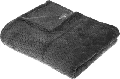Produktbild von Plaid "zopf" flanell 125x150cm  - Atmosphera créateur d'intérieur