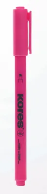 Obrázek produktu pro Kores TM36202, 12 kusů, Růžová, Rozšířený hrot, Růžová, Kulatý