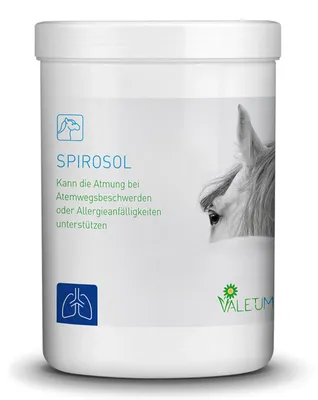Productafbeelding van Valetumed Spirosol, ter ondersteuning bij chronische ademhalingsproblemen, verpakking: 750 gram