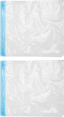 Image de 2pcs Sacs de stockage sous vide Économies de voyage comprimés scellés avec 3,5 cm d'air fileté Inletl : 36x32 cm