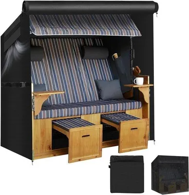 Productafbeelding van Beschermhoes voor strandstoelen, winterbestendig, Oxford-materiaal - waterdicht, UV-bestendig, met rits