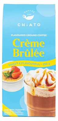 Produktbild von Gemahlener Kaffee mit Crème-Brûlée Geschmack CHiATO Crème Brûlée, 250 g