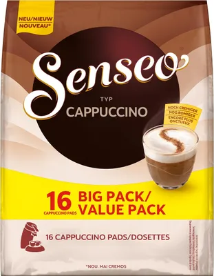 Produktbild von SENSEO Pads Typ Cappuccino Senseopads 5 x 16 Getränke Kaffeepads Vorteilspack